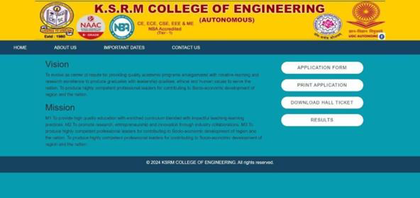 kgcethome page